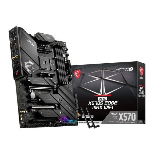 Msi Mpg X570S Edge Max Wifi AM4 Atx Motherboard
