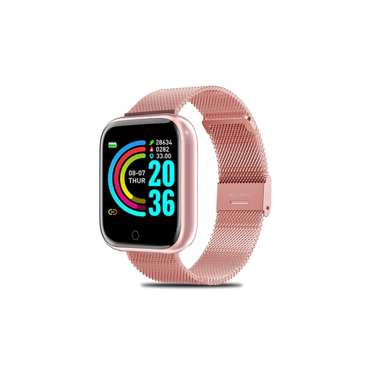 Watch Men Women Fitness Sport Smartwatch Bracelet Activity Tracker Smart Watches( ML Pink)
