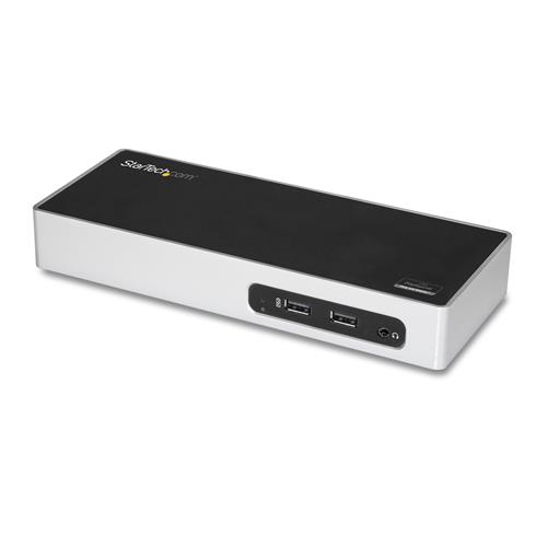 StarTech.com USB 3.0 Docking Station - Dual Monitor Laptop Docking Station with HDMI & DVI/VGA Video - 6-port USB 3.1 Gen 1 5Gbps Hub GbE Audio - Universal Type-A Dock - Windows & Mac