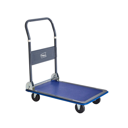 Neo Heavy Duty Folding Platform Trolley Flat Bed Truck Barrow Transport 150Kg