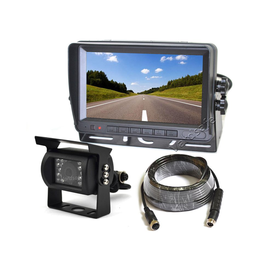 Vardsafe Rear View Reverse Backup Camera + 7 Inch TFT LCD Monitor for RV Motorhome Tractor Trailer Truck Bus Van