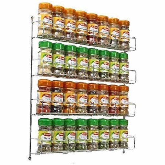Neo Direct Neo 4 Tier Spice Rack For Kitchen Door Cupboard or Wall