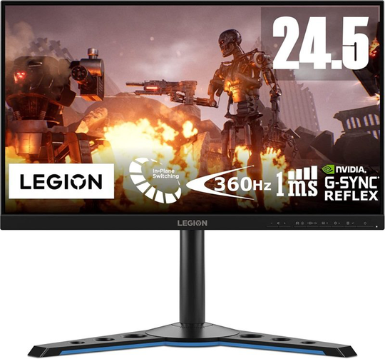 Lenovo Legion Y25g-30 24.4" Full HD 1ms 360hz Gaming Monitor (IPS Panel, 360 Hz, 1 ms, HDMI, USB C, DP,NVIDIA G-SYNC, NVIDIA Reflex Latency Analy