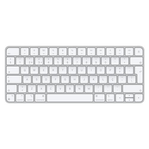 Apple Magic keyboard USB + Bluetooth Portuguese Aluminium White