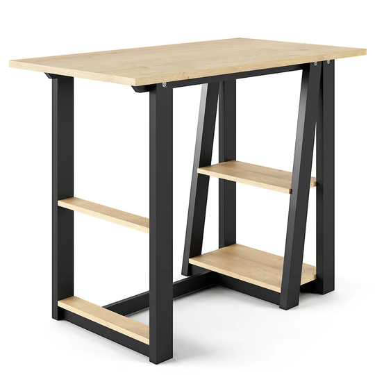 Solstice Eris Desk - Oak/Black