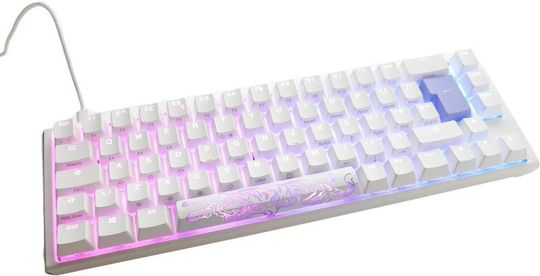 Ducky One 3 Classic SF Mechanical USB Keyboard in Pure White, 65%, RGB, UK Layout, Cherry MX Brown Switches