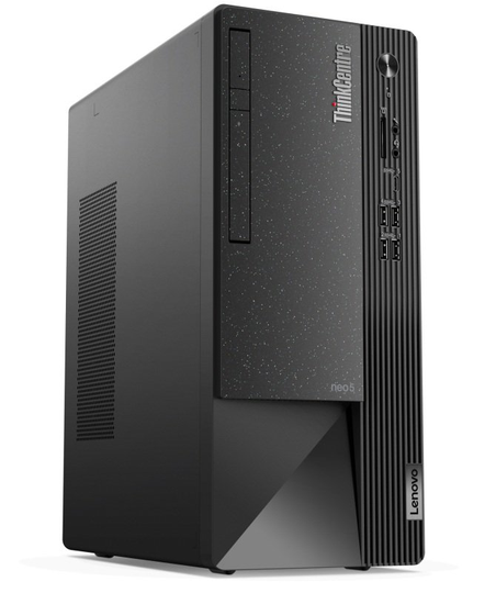 Lenovo ThinkCentre Neo 50t TWR Desktop PC, Intel Core i5-12400 2.5GHz, 8GB DDR4, 256GB SSD, No-DVD, Intel UHD, Windows 11 Pro