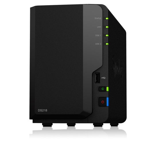 Synology DS218 12TB (2 x 6TB TOSH N300) - 2 Bay Desktop NAS Unit