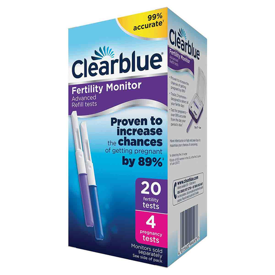 Clearblue Fertility Monitor Advanced Refill Tests - 20 Fertility Tests And 4 Pregnancy Tests