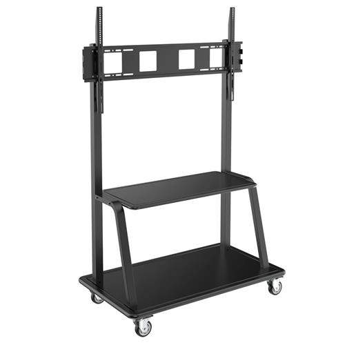 Tripp Lite DMCS60105XXDD Heavy-Duty Rolling TV Cart for 60 to 105 Flat-Screen Displays Locking Casters Black
