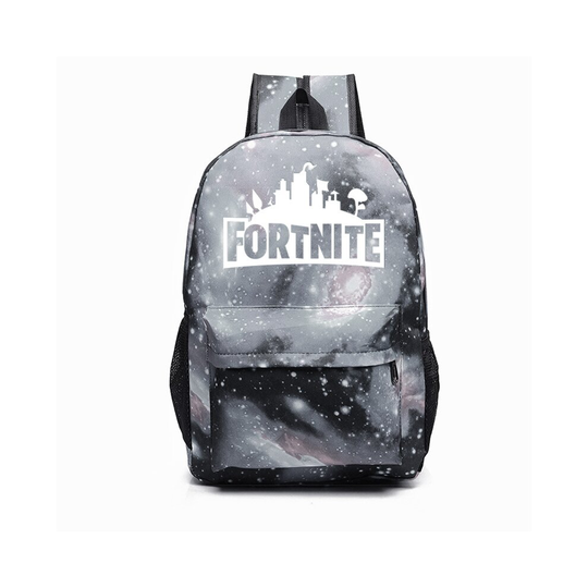 (Galaxy Black) Fortnite Galaxy Shoulder Backpack Boy Girl GLOW IN DARK School Bag Rucksack
