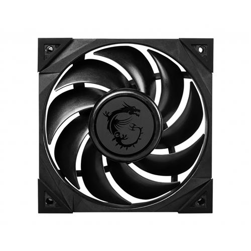 MSI MEG SILENT GALE P12 Premium Silent Fan '120mm PWM Balanced Static Pressure airflow LCP Fan Blade HDB Bearing Anti-Vibration pads 300mm cable'