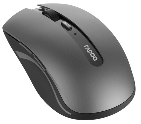 Rapoo 7200M Multi Device Wireless Mouse, Dark Grey