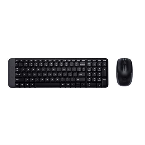 Logitech Wireless Combo MK220 keyboard Mouse included RF Wireless QWERTY Italian Black