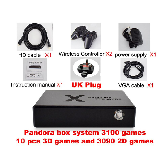 Pandora box 3D mini arcade console 3160 in 1 game Pandora3D wirelessUK