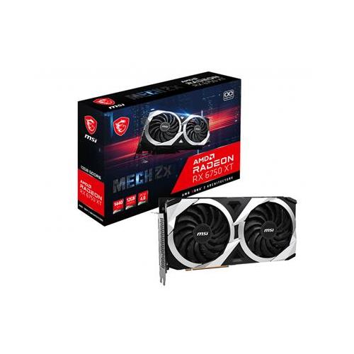 MSI Radeon RX 6750 XT MECH 2X 12G OC AMD 12 GB GDDR6