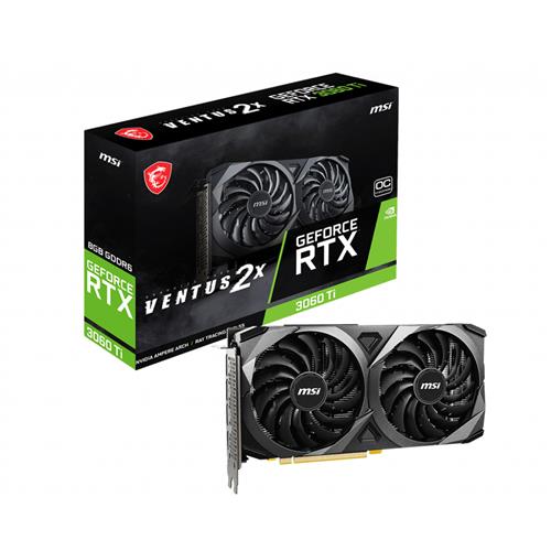 MSI RTX 3060 TI VENTUS 2X 8G OC V1 LHR graphics card NVIDIA GeForce RTX 3060 Ti 8 GB GDDR6