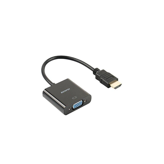 HDMI to VGA, Benfei Gold-Plated HDMI to VGA Adapter (Male to Female) for Computer, Desktop, Laptop, PC, Monitor, Projector, HDTV, Chromebook, Raspbe
