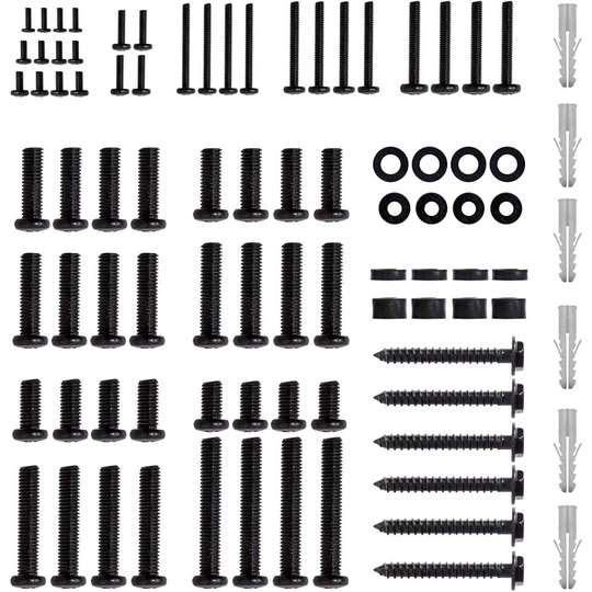 Polarduck Universal TV Mounting Hardware Kit: Fits All TVs Up to 80 inch - Includes M4 M5 M6 M8 Screws Washers & Spacers -...