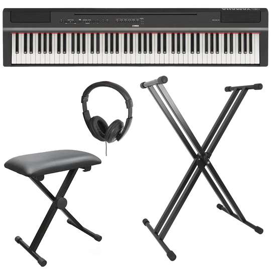 Yamaha P-125 Digital Piano Package - Black