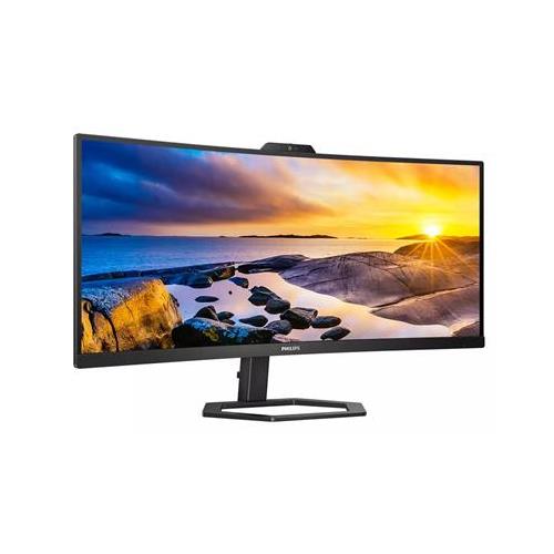 Philips 34E1C5600HE/00 34" Widescreen VA WLED Black Curved Multimedia Monitor (3440x1440/1ms/HDMI/DisplayPort/USB-C/Webcam)