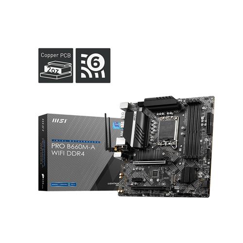 MSI PRO B660M-A WIFI DDR4 motherboard Intel B660 LGA 1700 micro ATX