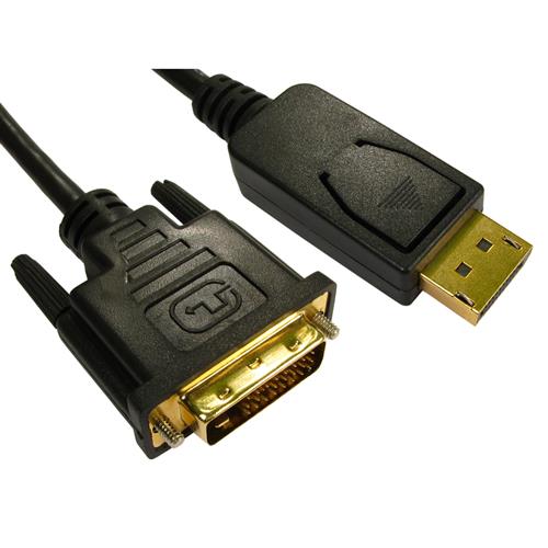 Cables Direct DisplayPort - DVI 1m DVI-D Black