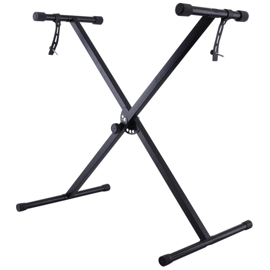 Double Braced X Frame Music Piano Keyboard Stand by Crystals® (Single Braced Stand)