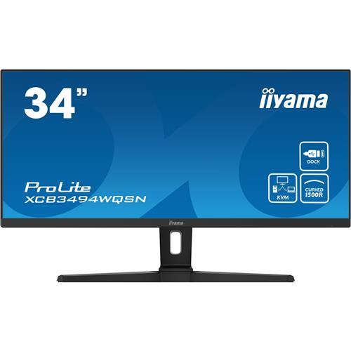 iiyama ProLite XCB3494WQSN-B1 computer monitor 86.4 cm (34") 3440 x 1440 pixels UltraWide Quad HD Black