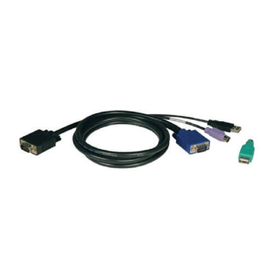 Tripp Lite P780-015 USB/PS2 Combo Cable Kit for NetController KVM Switches B040-Series and B042-Series - 15 ft
