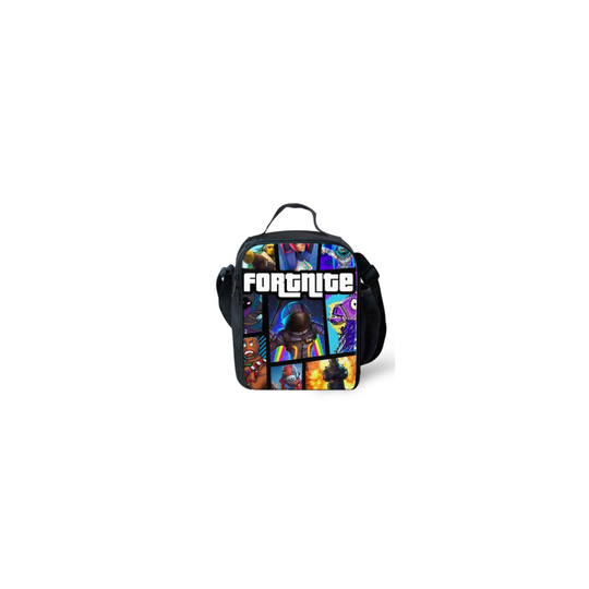 (08) FORTNITE portable insulated lunch bag picnic insulated lunch bag school outdoor travel