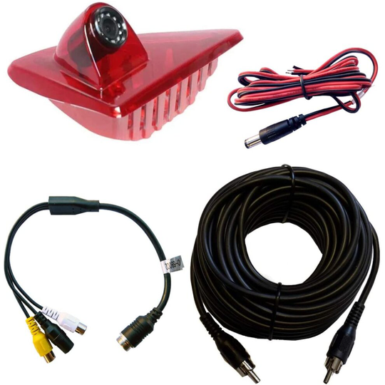 (7" Dash Board Monitor) Dolphin Rear Brake Light Mounted Camera, Van Reversing Camera System Renault Master 2010 onwards - With Optional Screen/Monit