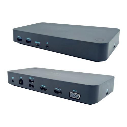 i-tec USB 3.0/USB-C/Thunderbolt 3x Display Docking Station + Power Delivery 65W