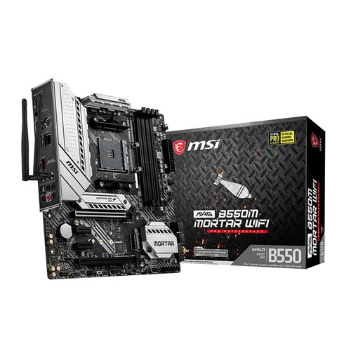 MSI MAG B550M Mortar Wifi Socket AM4 Micro ATX AMD B550