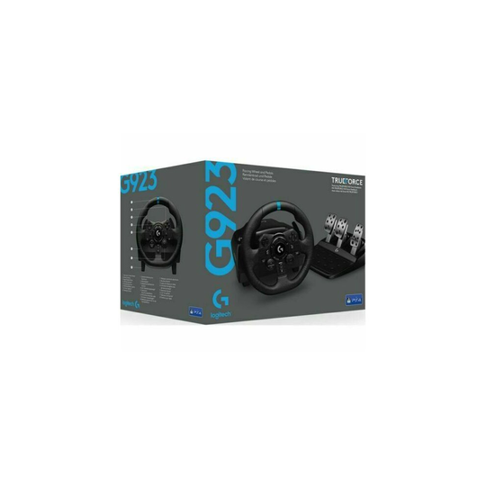 LOGITECH G923 Racing Wheel & Pedals - PS4 & PC, Black