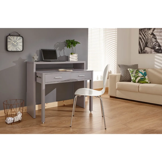 Regis Extending Console Desk Grey