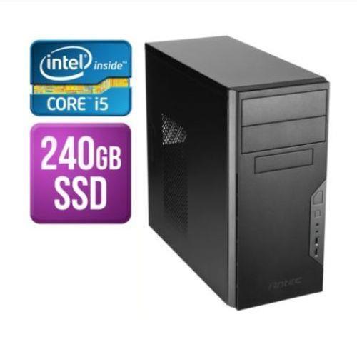 Spire MATX Tower PC Antec VSK3000B I5-10400 8GB 240GB SSD Corsair CV 450W DVDRW KB & Mouse No Operating System