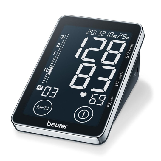 Beurer Digital Automatic Upper Arm Blood Pressure Monitor BM58 Black 655.16