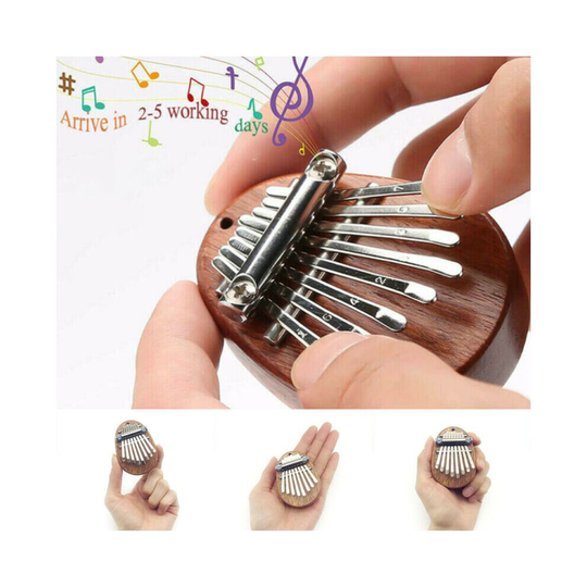 8 Keys Mini Kalimba Thumb Piano Great Sound Finger Keyboard Musical Instrument