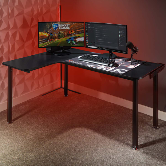 X Rocker Panther Xl Corner (left) Esports Gaming Desk