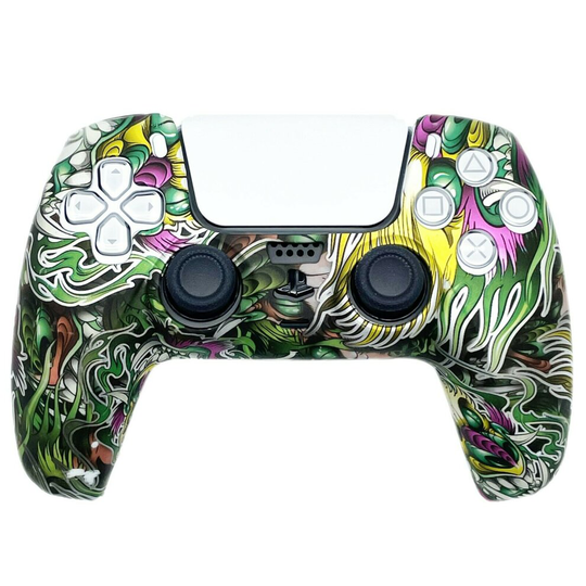 (KYOTO DRAGONS V3.0) EGP ULTIMATE Case Grips Silicon Rubber Cover Protective Skin for PS5 Controller