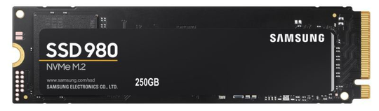 Samsung 980 250GB Up to 2,900 MB/s PCIe 3.0 NVMe M.2 (2280) Internal Solid State Drive (SSD) (MZ-V8V250BW)