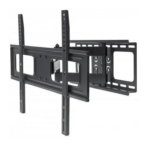 Manhattan TV & Monitor Mount Wall Full Motion 1 screen Screen Sizes: 37-65" Black VESA 200x200 to 600x400 Max 50kg LFD Tilt & Swivel with 3 Pivots Lifetime Warranty
