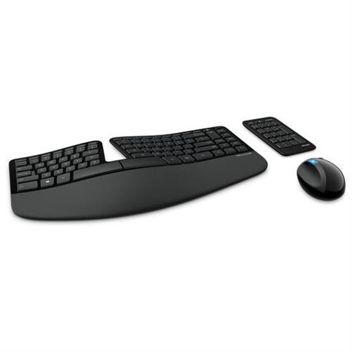 ** Open Box - Product Excellent Condition ** Microsoft Sculpt Ergonomic Desktop keyboard RF Wireless English Black