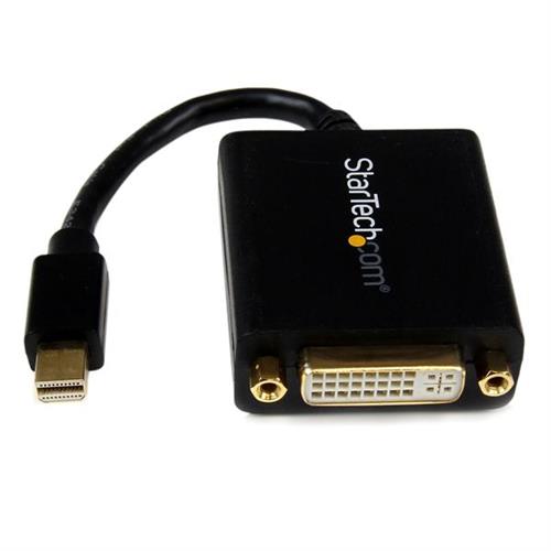 StarTech.com Mini DisplayPort to DVI Adapter - Mini DP to DVI-D Converter - 1080p Video - VESA Certified - mDP or Thunderbolt 1/2 Mac/PC to DVI Monitor - mDP 1.2 to DVI Single-Link Dongle