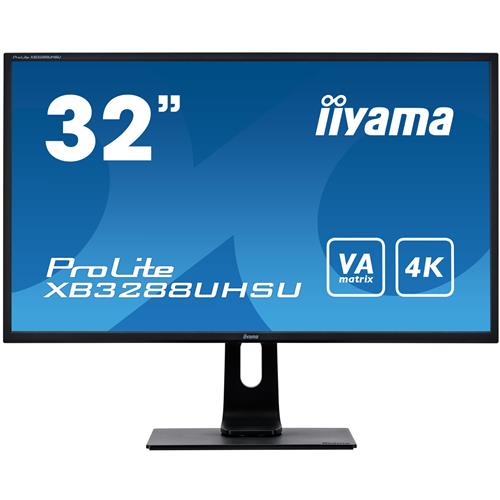 iiyama ProLite XB3288UHSU-B1 LED display 80 cm (31.5") 3840 x 2160 pixels 4K Ultra HD Black