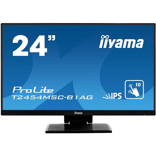 iiyama ProLite T2454MSC-B1AG computer monitor 60.5 cm (23.8") 1920 x 1080 pixels Full HD LED Touchscreen Multi-user Black