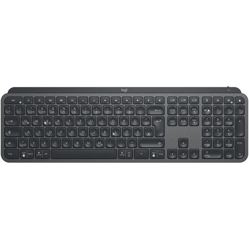 Logitech MX Keys keyboard RF Wireless + Bluetooth QWERTZ German Graphite