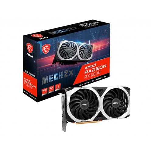 MSI RX 6600 MECH 2X 8G graphics card AMD Radeon RX 6600 8 GB GDDR6