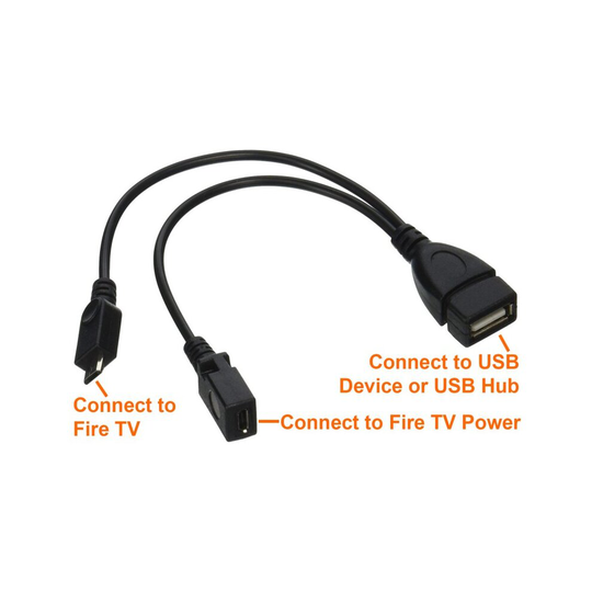for Firestick 4K Fire Stick Amazon TV Stick USB add Keyboard USB OTG Cable Adapter